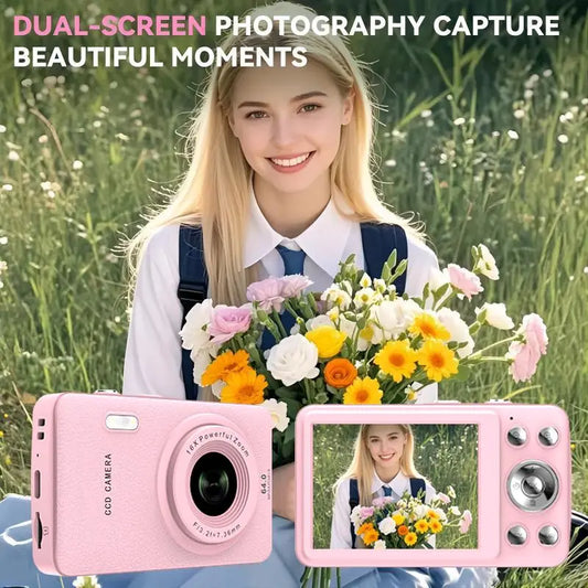 1080P Point & Shoot Camera, Auto Focus, 16X Zoom, 32GB SD – Portable Camera for Teens & Beginners