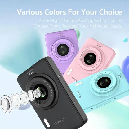 1080P Point & Shoot Camera, Auto Focus, 16X Zoom, 32GB SD – Portable Camera for Teens & Beginners