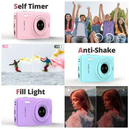 1080P Point & Shoot Camera, Auto Focus, 16X Zoom, 32GB SD – Portable Camera for Teens & Beginners