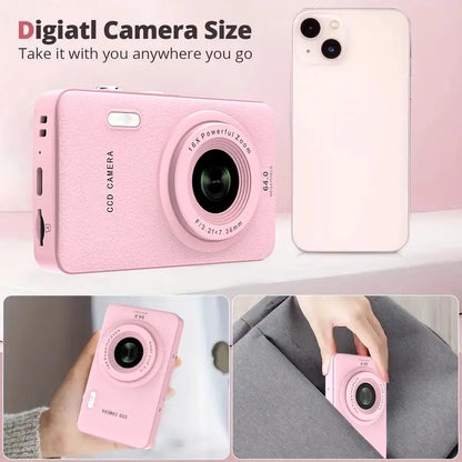 1080P Point & Shoot Camera, Auto Focus, 16X Zoom, 32GB SD – Portable Camera for Teens & Beginners
