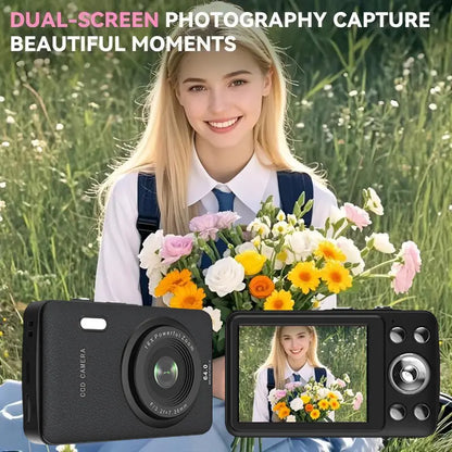 1080P Point & Shoot Camera, Auto Focus, 16X Zoom, 32GB SD – Portable Camera for Teens & Beginners