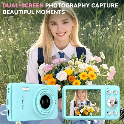 1080P Point & Shoot Camera, Auto Focus, 16X Zoom, 32GB SD – Portable Camera for Teens & Beginners