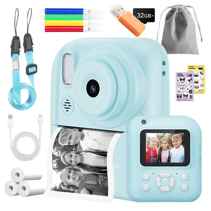 5-in-1 Instant Print Camera – DIY Photo & Video, Music & Games, Portable Multi-Function Fun Gadget