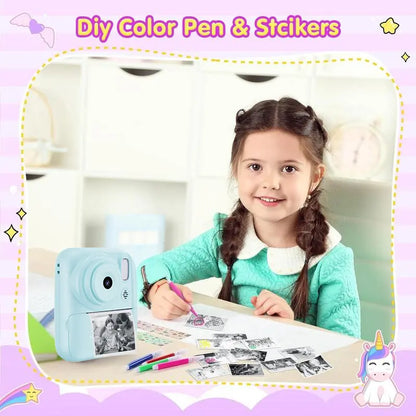 5-in-1 Instant Print Camera – DIY Photo & Video, Music & Games, Portable Multi-Function Fun Gadget