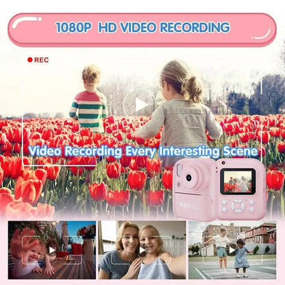 5-in-1 Instant Print Camera – DIY Photo & Video, Music & Games, Portable Multi-Function Fun Gadget