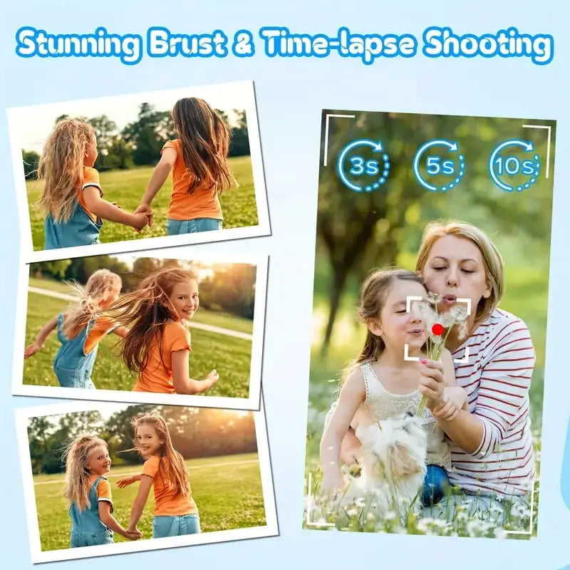 5-in-1 Instant Print Camera – DIY Photo & Video, Music & Games, Portable Multi-Function Fun Gadget