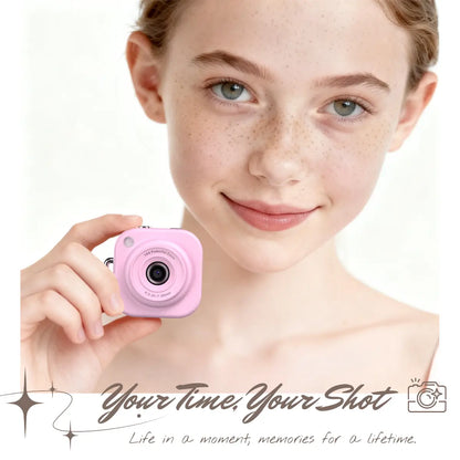 Mini 1080P Pocket Vlog Camera, Y2K Style, 32GB SD & Key Clip – Portable Camera for Teens