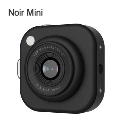 Mini 1080P Pocket Vlog Camera, Y2K Style, 32GB SD & Key Clip – Portable Camera for Teens