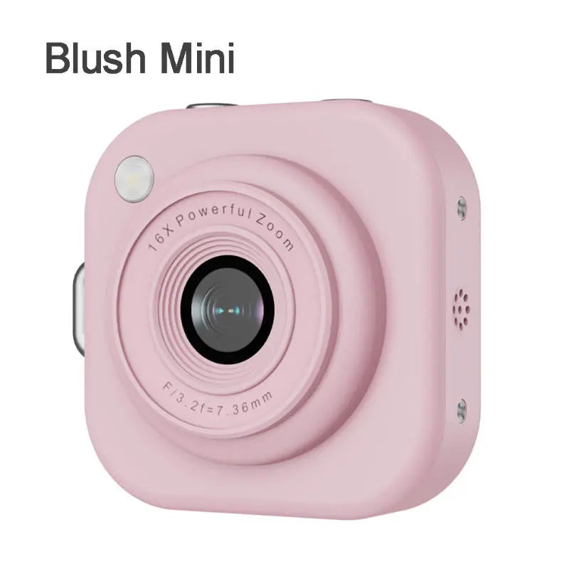 Mini 1080P Pocket Vlog Camera, Y2K Style, 32GB SD & Key Clip – Portable Camera for Teens