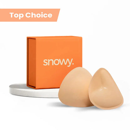 SNOWY Reusable Silicone Bra Inserts for Women, Sticky Breast Pads for Instant Lift, Volume & Invisible Support
