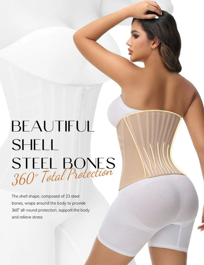 SHAPSHE Women’s Waist Shapewear Corset, Tummy Control Belly Band, Slimming Body Shaper for Workout, Gym & Sports