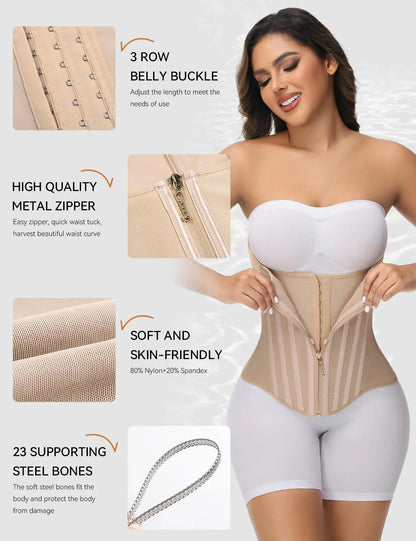 SHAPSHE Women’s Waist Shapewear Corset, Tummy Control Belly Band, Slimming Body Shaper for Workout, Gym & Sports